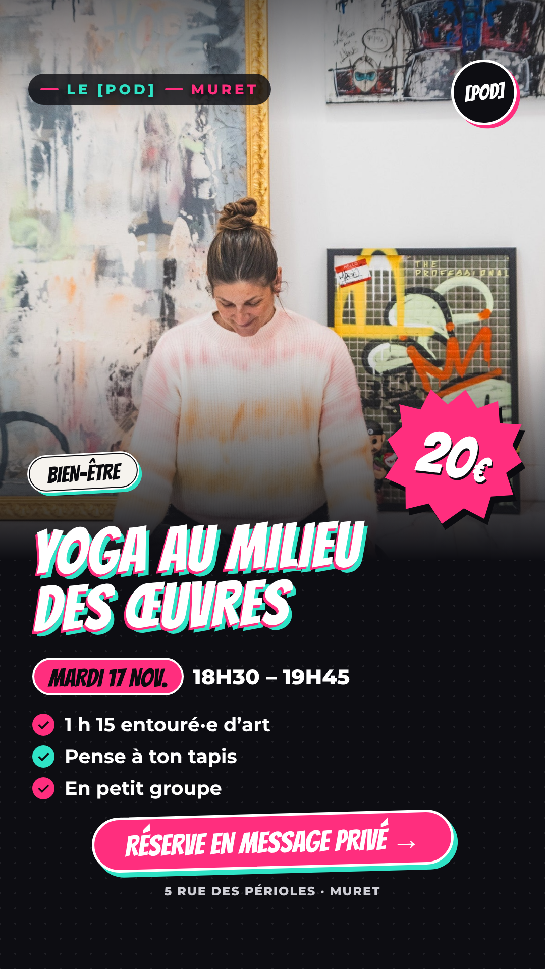 Yoga au milieu des œuvres | 17 novembre 2026
