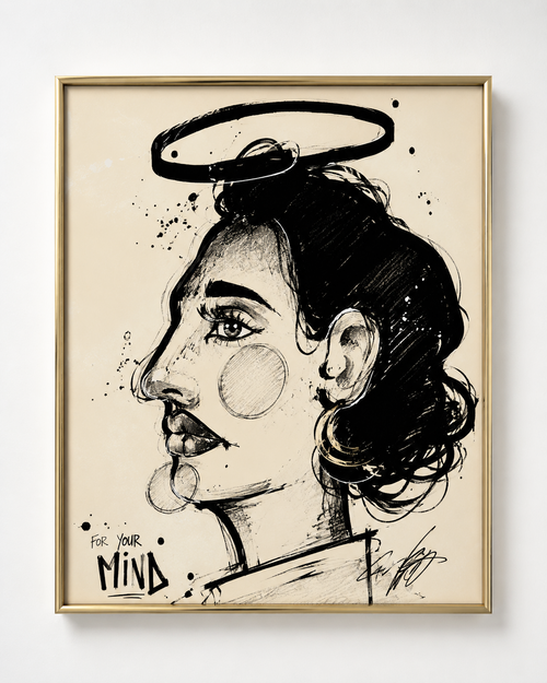 Angel par AFRO, œuvre originale 31 × 41 cm