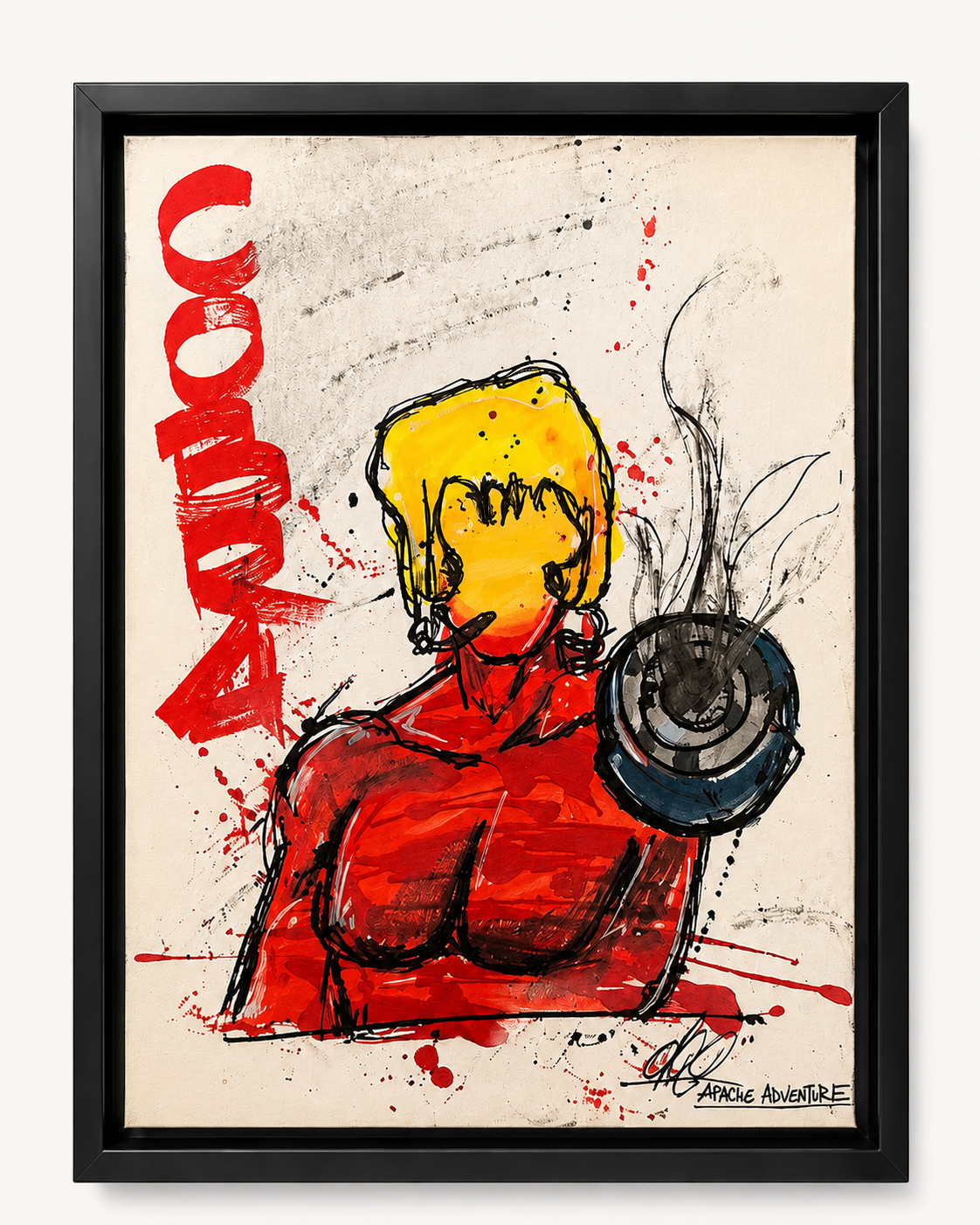 Cobra par AFRO, œuvre originale 37 × 47 cm