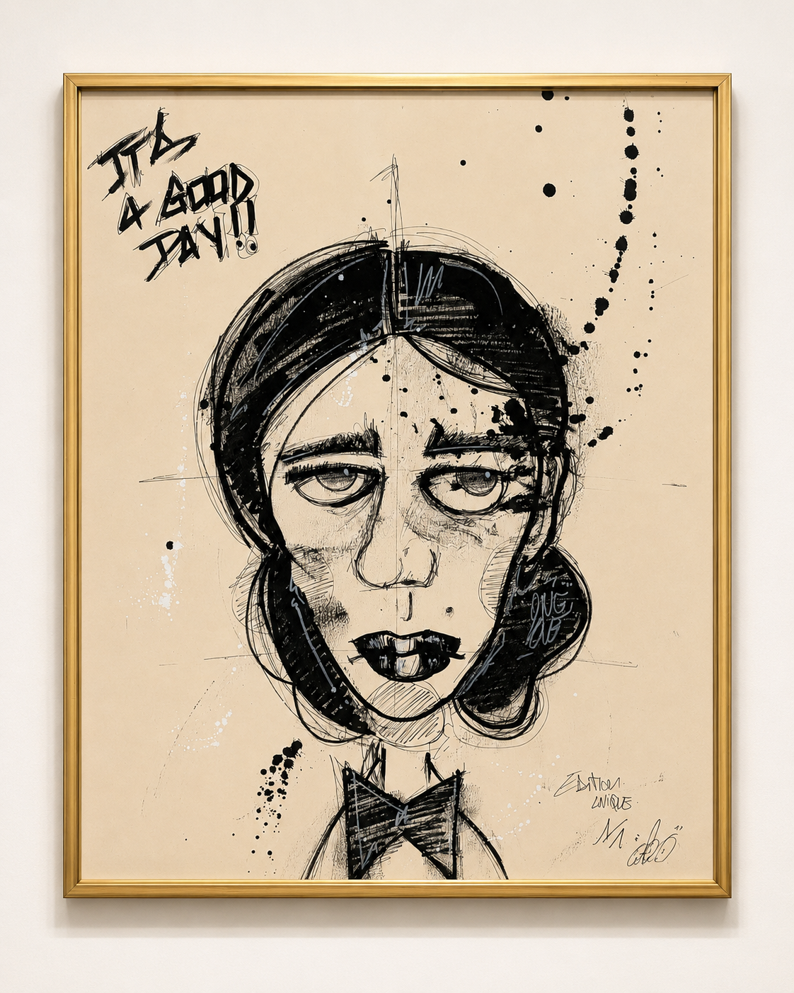 Good Day par AFRO, œuvre originale 31 × 41 cm