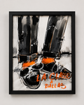 La classe à Dallas par AFRO, œuvre originale 55 × 45 cm