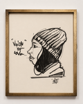La rebelle par AFRO, œuvre originale 31 × 41 cm
