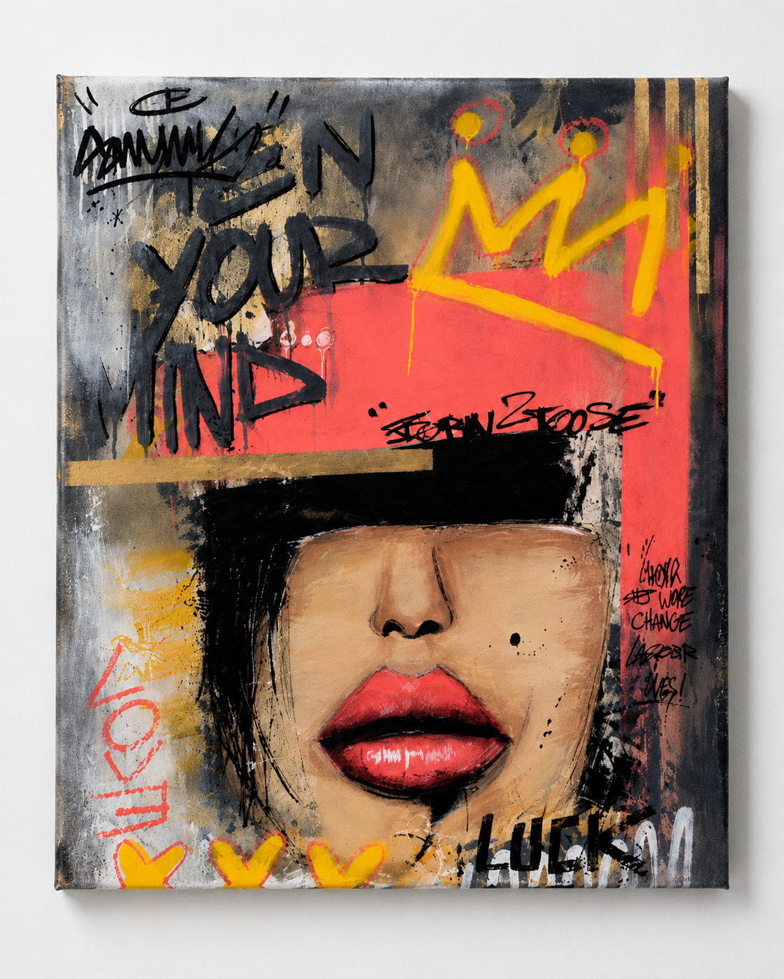 L'espoir est une chance par AFRO, œuvre originale 116 × 89 cm