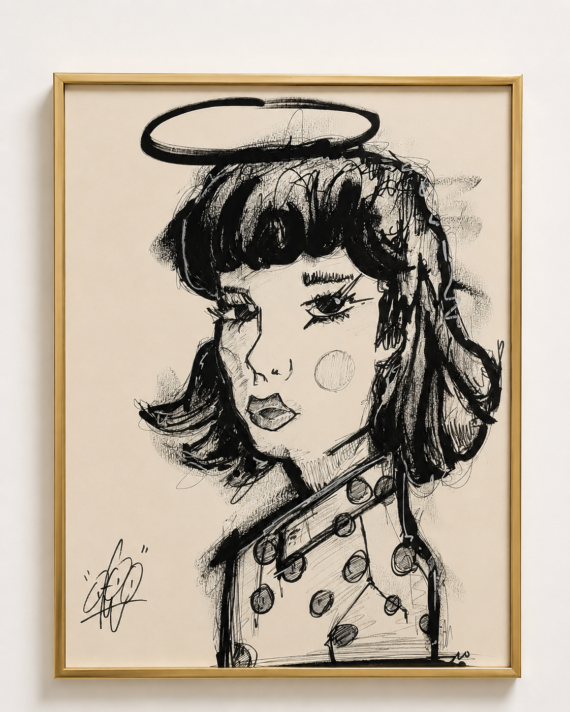 Pepita par AFRO, œuvre originale 31 × 41 cm