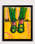Walk Alone par AFRO, œuvre originale 100 × 80 cm