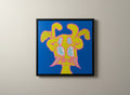 Monsturlute, peinture néo-pop de Raphaël Bianchi, créature hybride