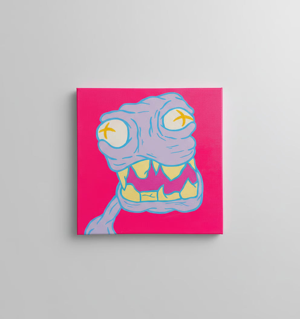 Croque Chicos, peinture néo-pop de Raphaël Bianchi, univers cartoon