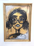 Josiane retourne à l'école, peinture street art d'AFRO, série Josiane