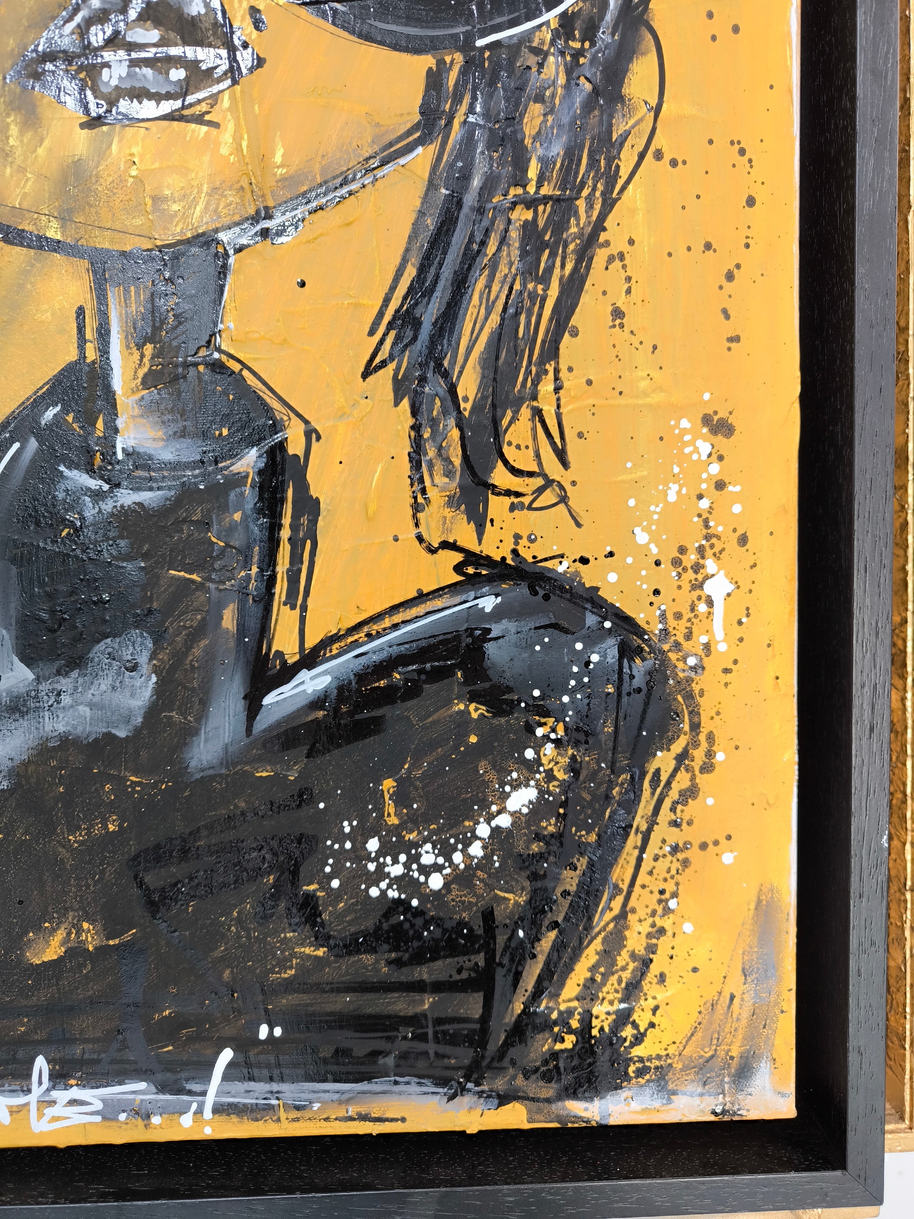 Josiane est amoureuse, peinture street art d'AFRO, série Josiane (vue 3)