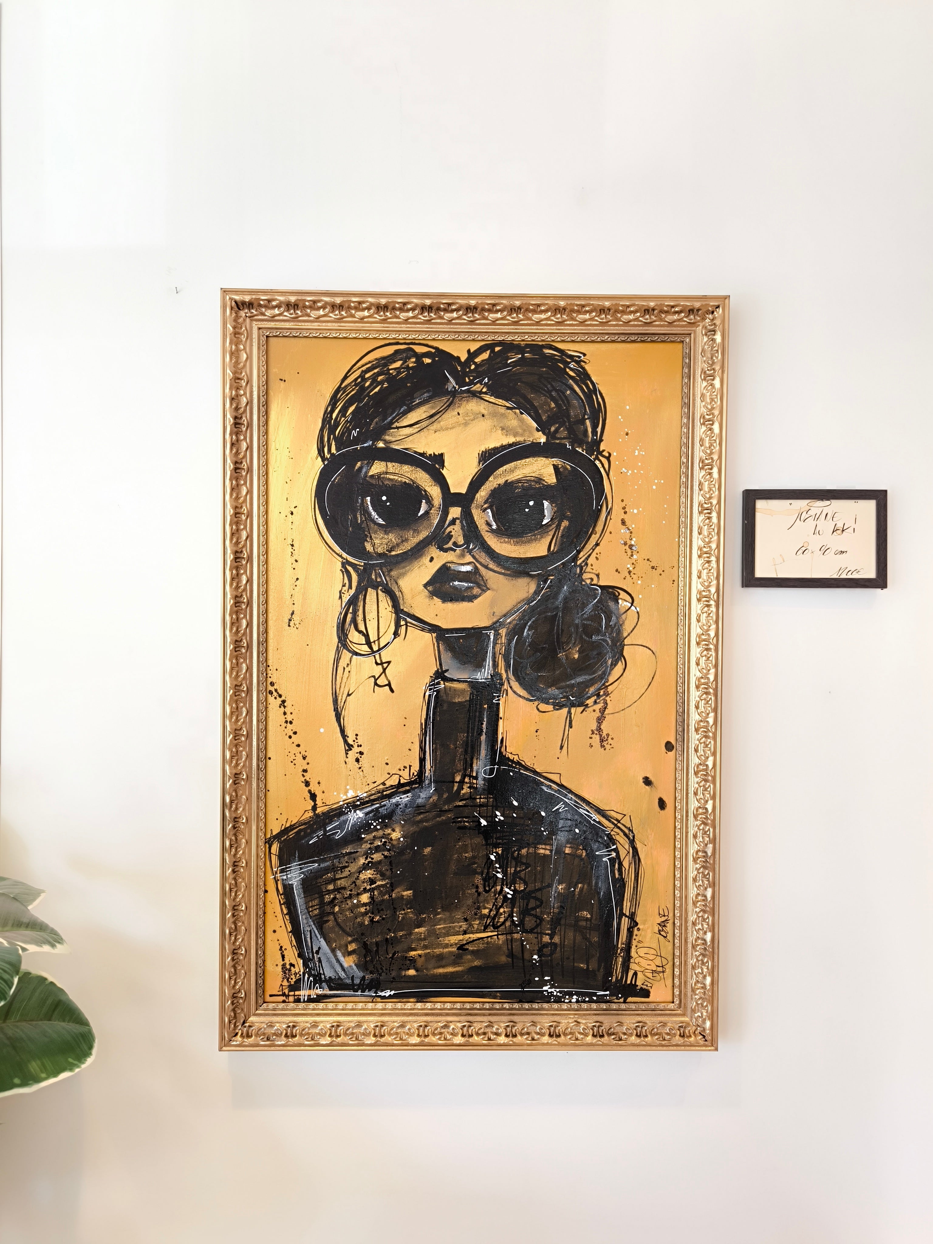 Josiane est au ski, peinture street art d'AFRO, série Josiane (vue 3)
