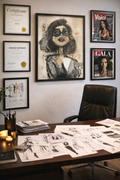 Josiane aime la vie, peinture street art d'AFRO, série Josiane
