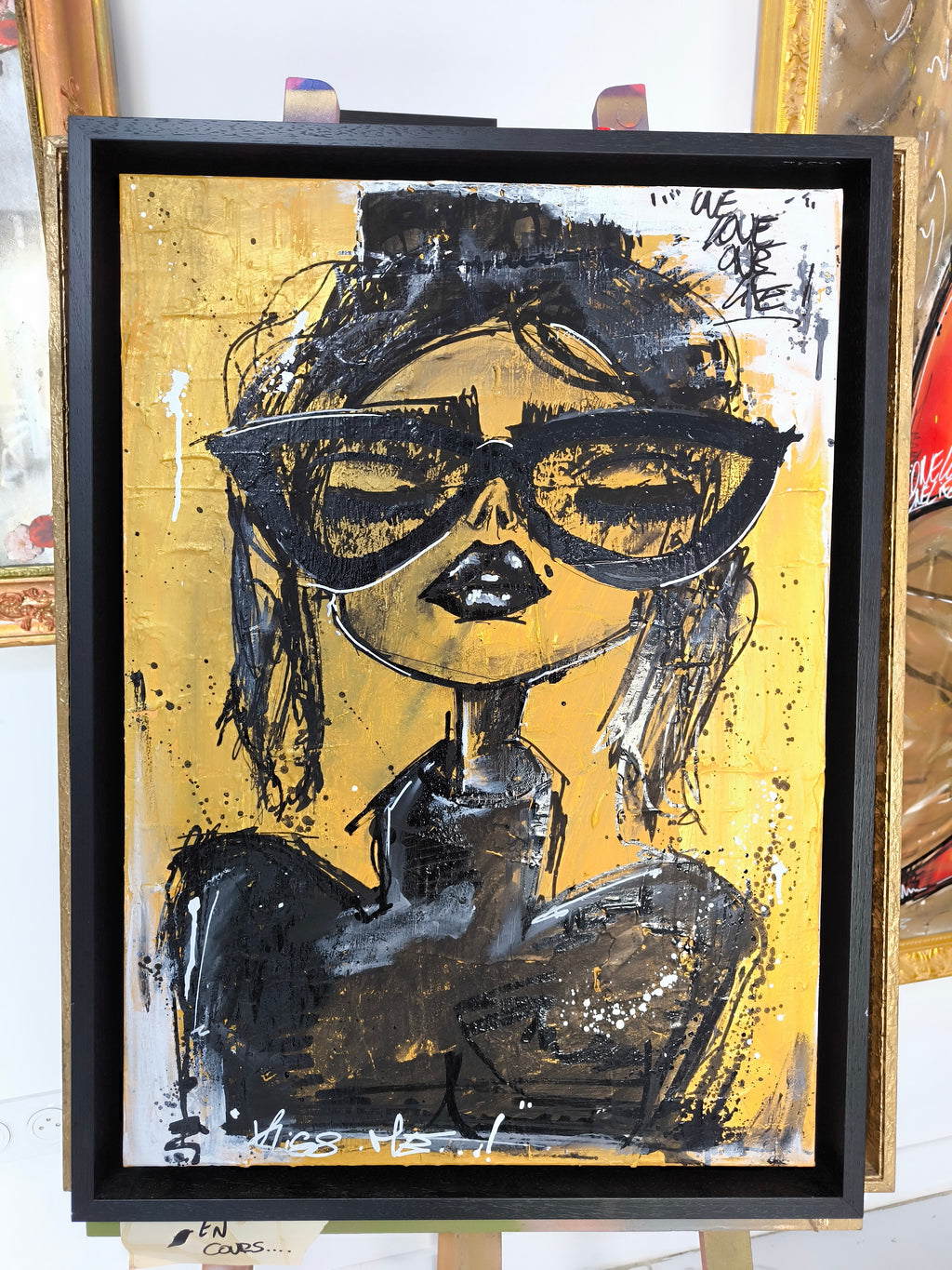 Josiane est amoureuse, peinture street art d'AFRO, série Josiane