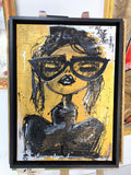 Josiane est amoureuse, peinture street art d'AFRO, série Josiane