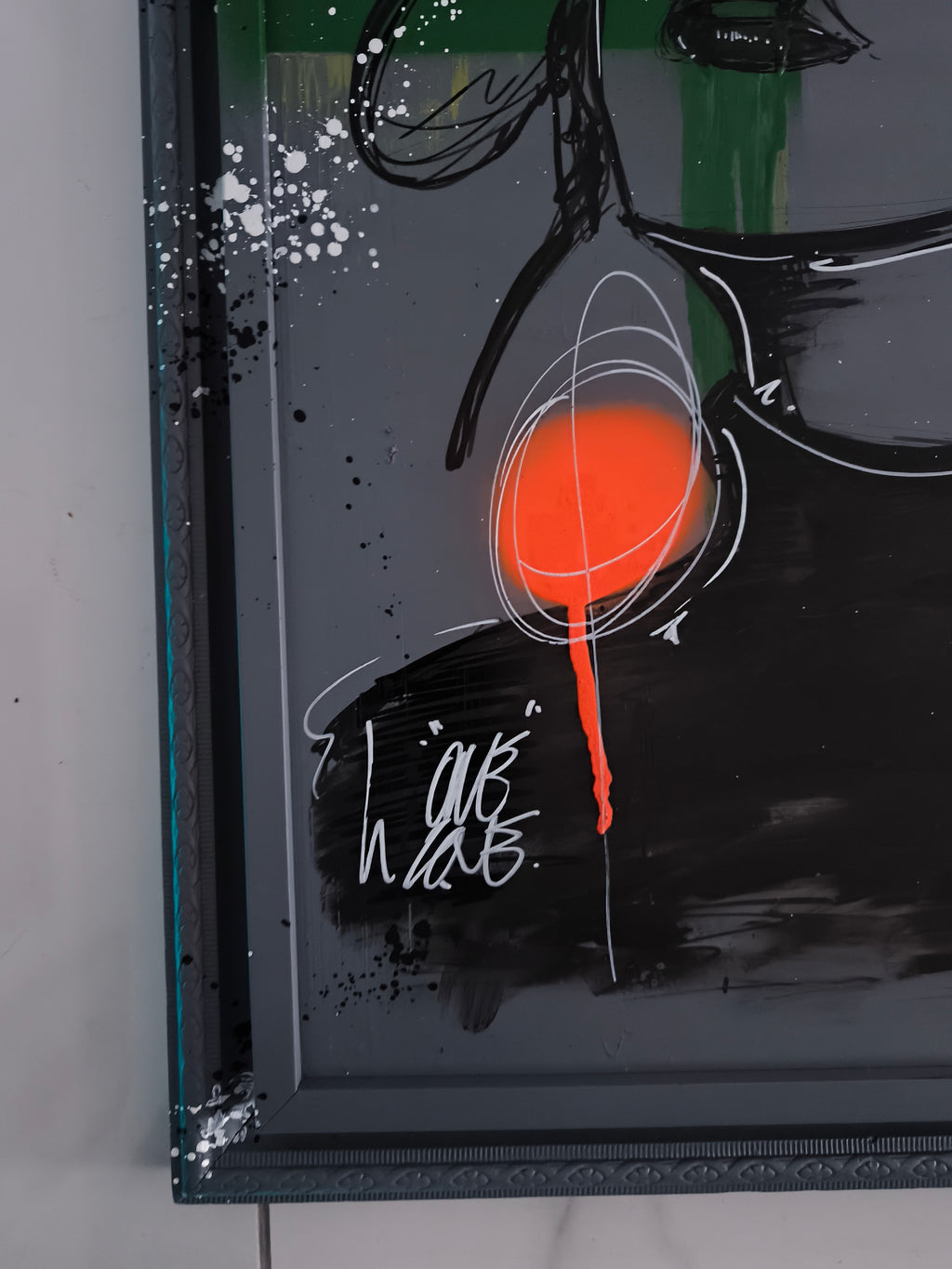 Josiane à la montagne, peinture street art d'AFRO, série Josiane (vue 4)
